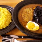 スープカレーハウスしっぽ - 1/4Pハンバーグカレー