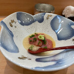 鮨 わき田 - キハダマグロ山かけ