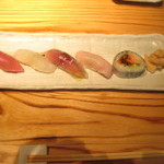 NOBU TOKYO - シェフのおまかせ寿司５貫