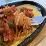 AI's caf'e - パスタランチ（鉄板ナポリタン）…税込880円