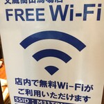 鍛冶屋 文蔵 - (その他)Wi-Fi情報