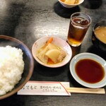 精肉・焼肉 とよおか - 上カルビ定食　ご飯大盛り　1950円　＋100円
