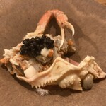 フレンチ割烹 kamenote - 勢子蟹と牡蠣のタルタル キャビアのせ