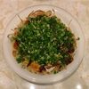 広島風お好み焼き 菊丸 - 肉玉そば（M） ¥800 ＋ ねぎかけ ¥200