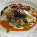 レストラン パリビス - 五島産　的鯛のポワレ　タプナードソース