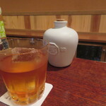 にしぶち飯店 - 夫は紹興酒に切り替えました