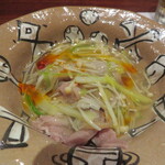 にしぶち飯店 - 海老芋と牛肉のサンラータン