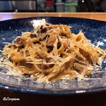 インコントラ・ヒラヤマ - Spaghetti Kitara con Salsa di Crema di Porcini