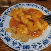 横浜中華街 重慶飯店 本館 - 海老チリソース二人前