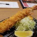 とんかつ 伊達かつ - 大海老フライ。