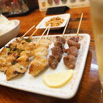 やきとり大吉 - 料理写真:ままま一杯♪(= ´∀´)ノ凵゛