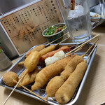 元祖串かつ だるま - 総本店セット + 半卵