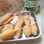 元祖串かつ だるま - 総本店セット + 半卵