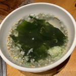 焼肉彩苑 モランボン - ワカメスープ