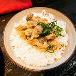 らーめん 鶏喰 - あさりのっけごはん