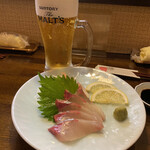 遊酒食堂 宇都宮 - 生ビールとシマアジ