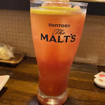 遊酒食堂 宇都宮 - 冷凍トマト擦り下ろしが乗る
      トマトハイ