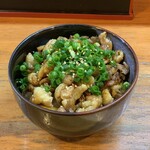 やきとり 山鳥 - 鶏皮丼