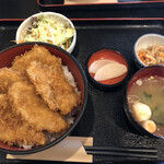 蒼屋 - ソースカツ丼セット　特製醤油　900円