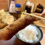 とんかつ一幸 - 大きな海老フライ〜♪\(//∇//)\