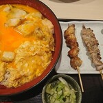 焼鳥ここりこ庵 - 親子丼と焼鳥3本セット