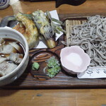 Matsuno Teuchi Soba - 天盛りそば＋大盛り＋肉汁変更