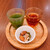 玄三庵 - ドリンク写真:野菜ジュースとお茶とナッツ
