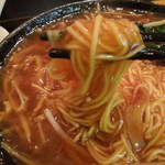 中華酒膳 幸龍 - （2012/6月-3）「（数量限定）ふかひれ姿煮そば」の麺はこんな感じでした。