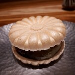 炭火割烹 白坂 - ⚫無花果のコンポート　ブルーチーズのアイスクリーム　