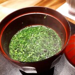 炭火割烹 白坂 - ⚫モズクのお吸い物