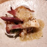 炭火割烹 白坂 - ⚫ホッキ貝　プンタレッラ　サルサソース