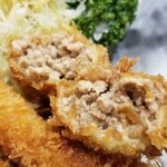 とんかつ神楽坂さくら - 海老フライミックス定食（ロース）