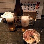 居酒屋 粋マス - 中瓶ビール580円(税別)