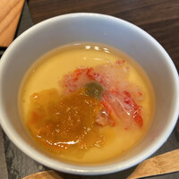 小野の離れ 博多本店 - ウニ蟹身の茶碗蒸し