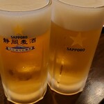 Mutsugiku - 生ビール2杯