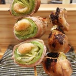 焼き鳥 ばかちん - レタス明太子巻き＆momo