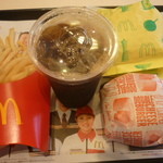 マクドナルド - ダブルチーズバーガーセット、テリヤキマックバーガー