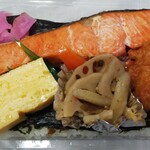 あけぼの - のりしゃけ弁当(500円)