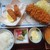 かつ波奈 - カキフライとロースかつセット