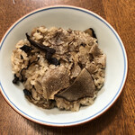 旬菜 おぐら家 - トリュフと香茸の炊き込みご飯