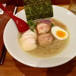 肉食ダイニング あさひ - 丸鶏ロースト塩そば930円