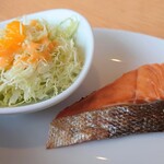 Nanakamado - 焼き魚(鮭) & サラダ