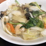 中華酒菜杜華 - 海鮮あんかけ焼きそば