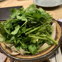 浅草じゅうろく - 鴨鍋 秋田の芹