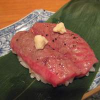 赤坂 ひかわ - 佐賀牛の握り