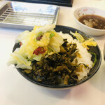 Tempura Ya Ebizou - 白菜漬けと高菜炒め