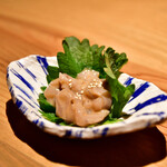 ひふみ - お通し@500円：イカの塩辛