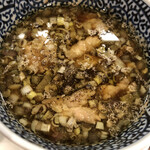 セアブラノ神 伏見剛力 - 熟成醤油せせりつけ麺（つけ出汁）