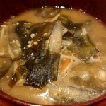 栄夏 - 麦味噌と麹味噌の味噌汁