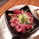 ラム焼肉専門店 lamb ne - ⚫炙りヒレ肉のユッケ